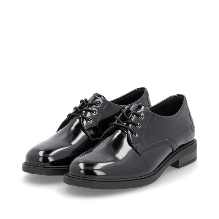 Remonte Artikelnummer D1U02-00 remonte Damen Schnürschuhe glanzschwarz Letzter Tag
