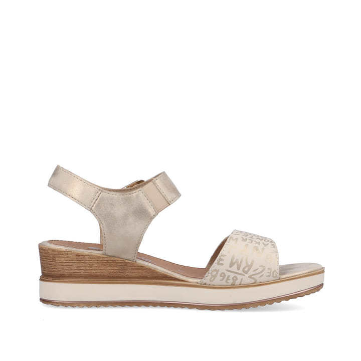 Remonte Artikelnummer D6455-60 remonte Damen Keilsandaletten beige-metallic Bis zu 60% Rabatt