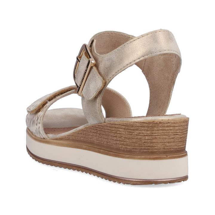 Remonte Artikelnummer D6455-60 remonte Damen Keilsandaletten beige-metallic Bis zu 60% Rabatt