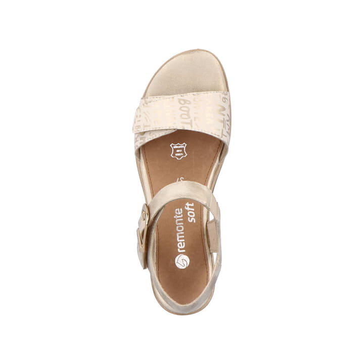 Remonte Artikelnummer D6455-60 remonte Damen Keilsandaletten beige-metallic Bis zu 60% Rabatt