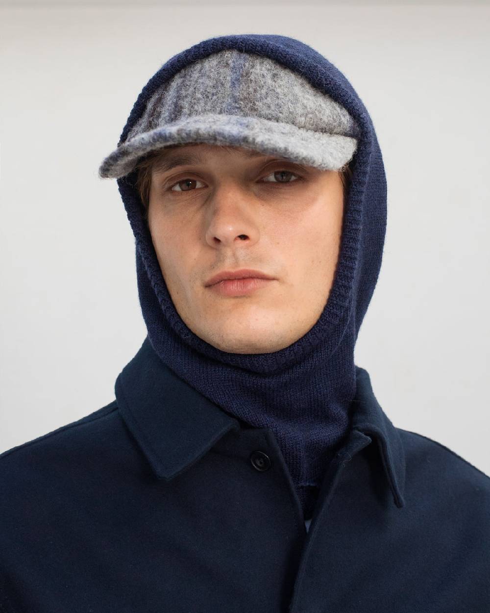 Rotholz Gestrickte Balaklava - Blau Fabrikverkauf