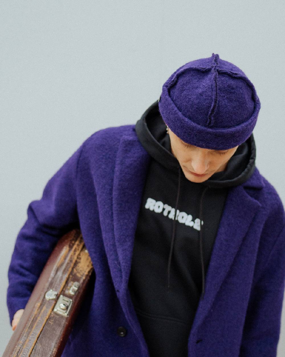 Rotholz Toque Bio Wollmischung - Lila Valentinstagsangebot