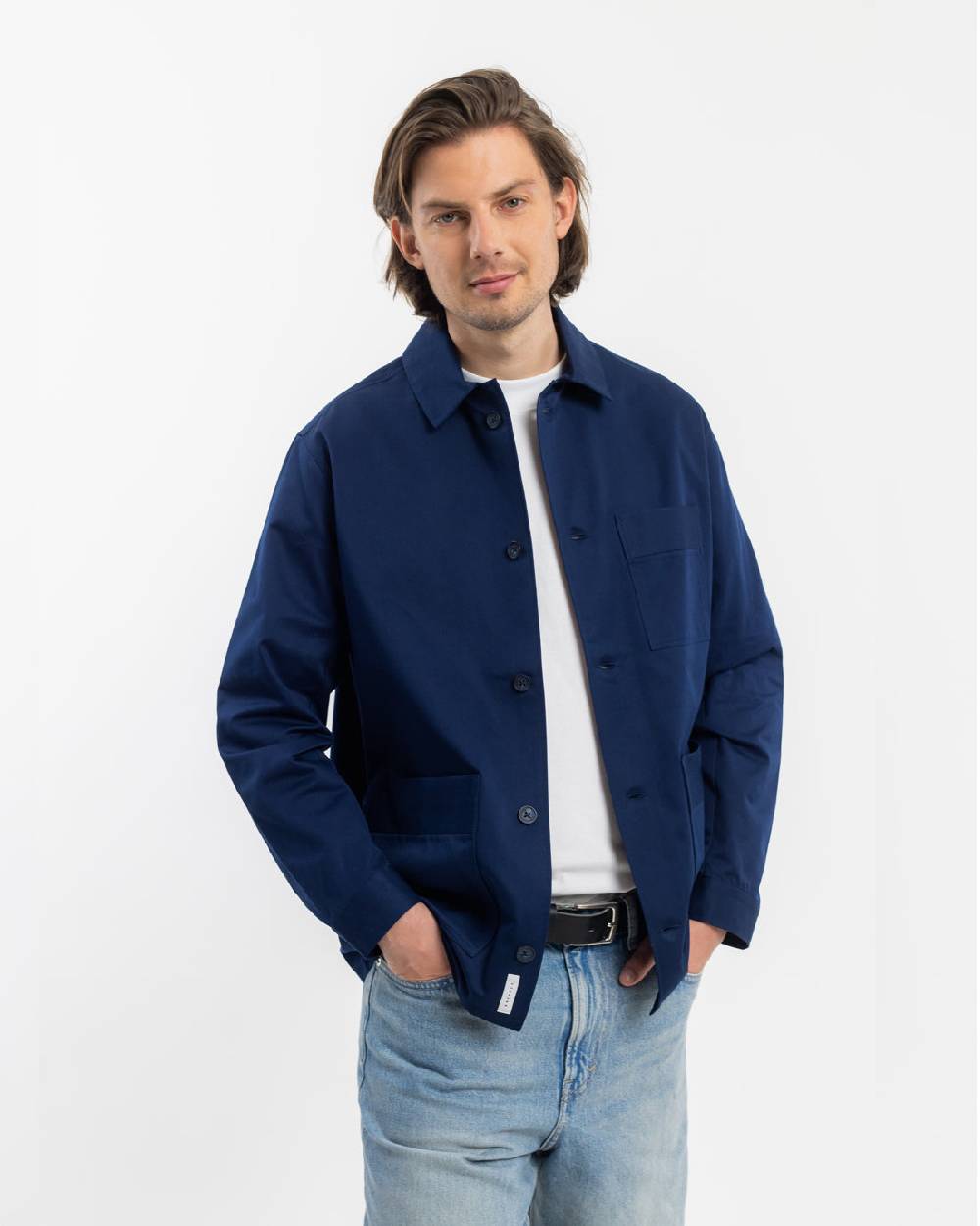 Rotholz Workwear Jacke Bio Twill - Blau Exklusive Angebote