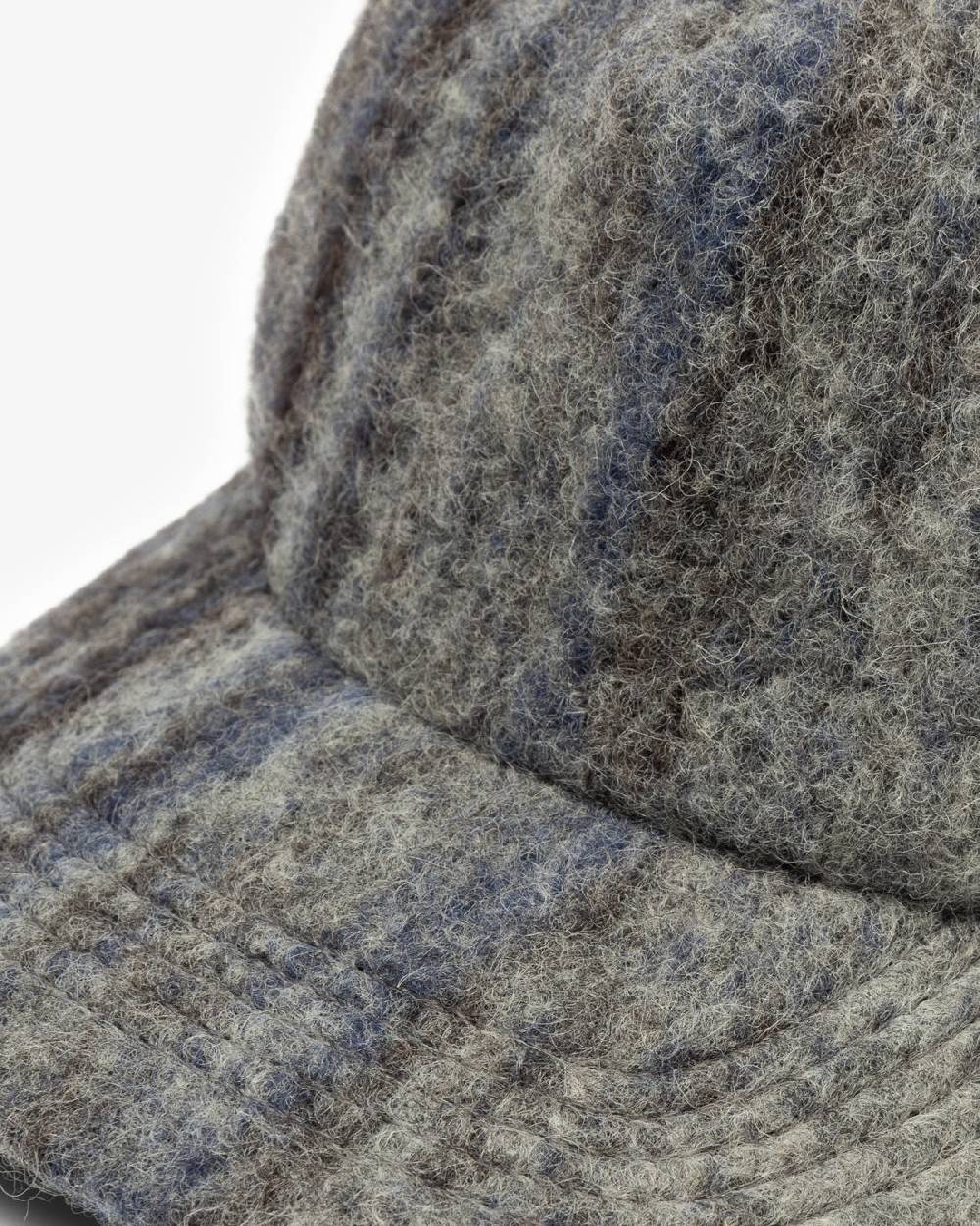 Rotholz Floppy Cap Bio-Wolle - Grau Gestreift Letzte 2 Tage