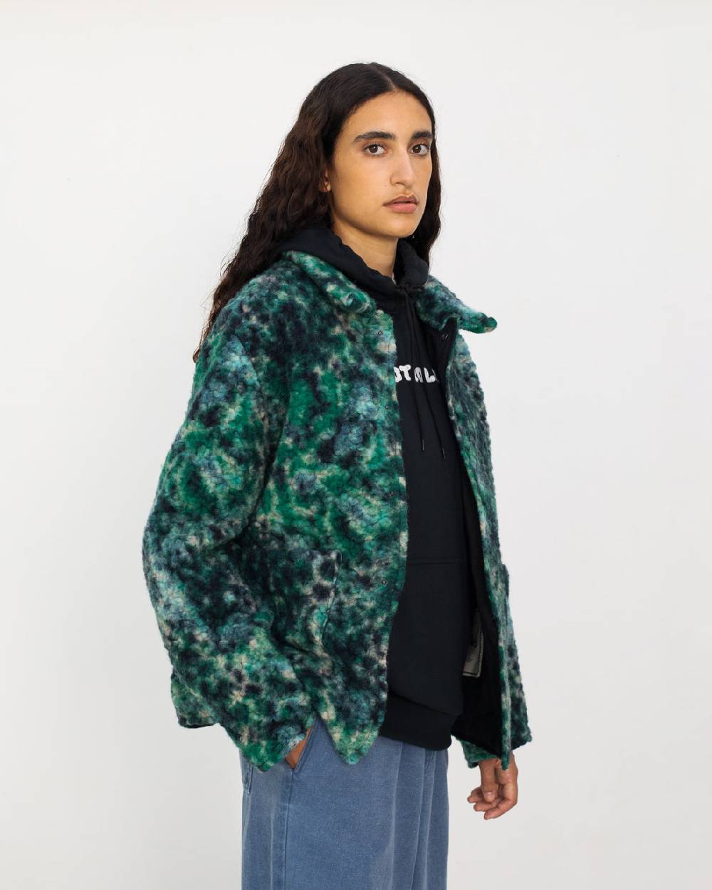 Rotholz Schwere Sherpa Jacke Bio Wollmischung - Multi Letzter Tag
