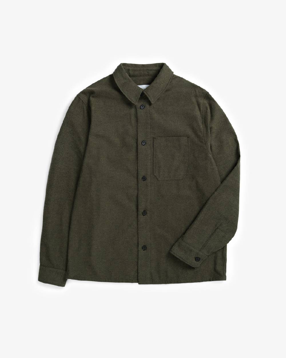 Rotholz Flannel Hemd Bio Baumwolle - Grün Auslauf