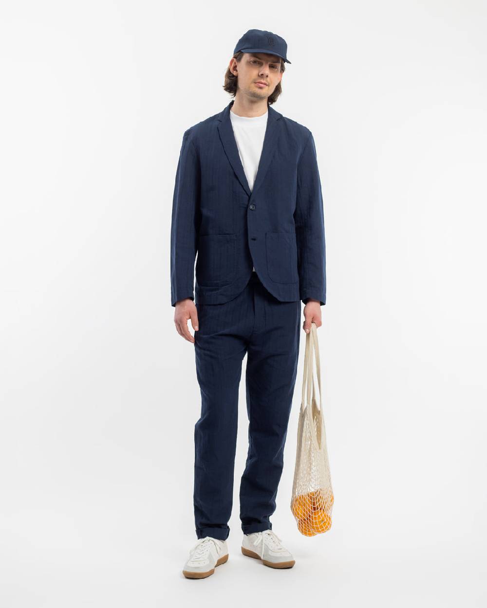 Rotholz Workwear Blazer Leinen Mix - Dunkelblau Meist gekauft