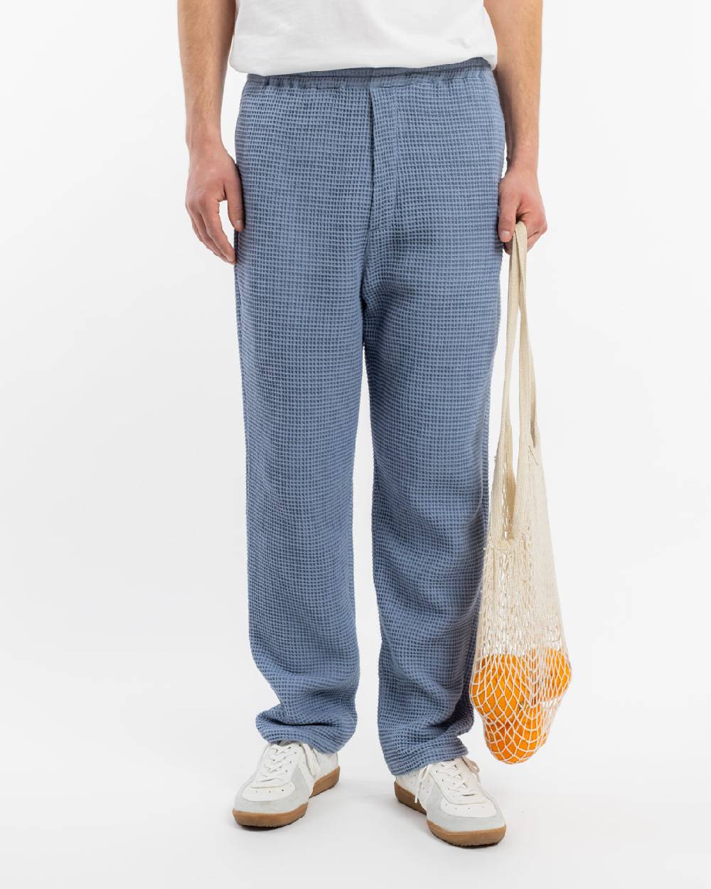 Rotholz Weite Hose Waffle Cotton - Hellblau Exklusivangebot