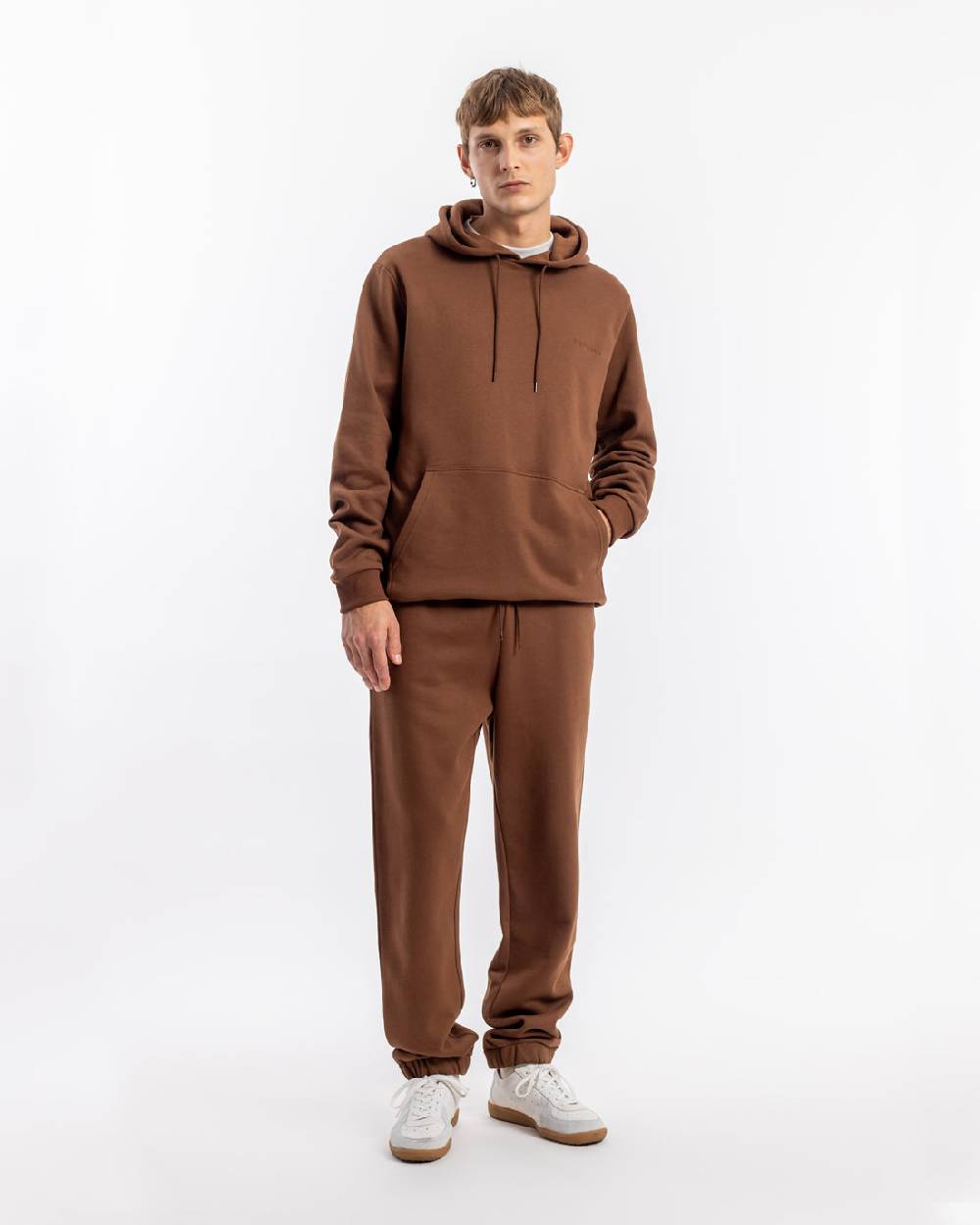 Rotholz Logo Sweatpants Bio Baumwolle - Braun Preisnachlass