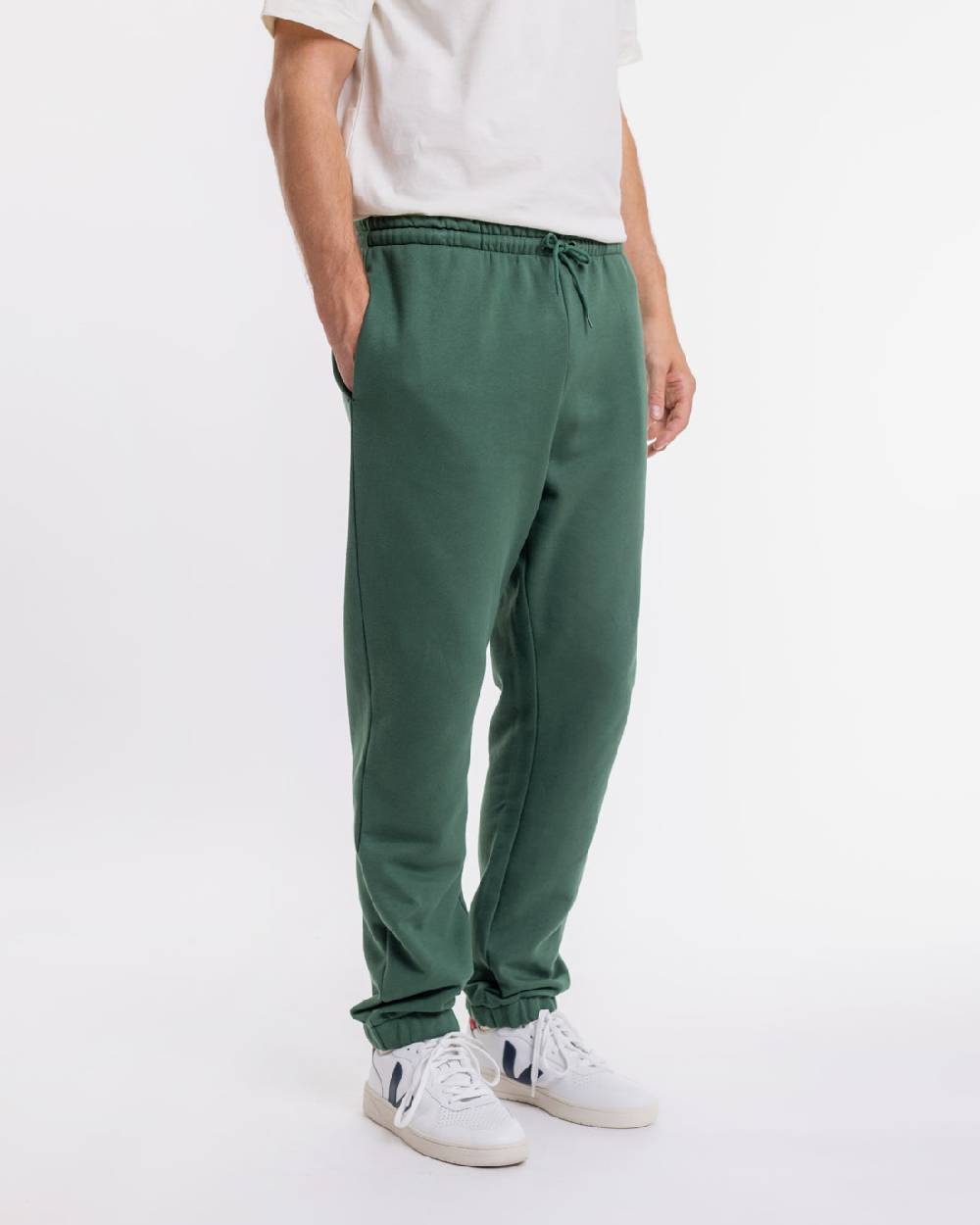 Rotholz Logo Sweatpants aus Bio-Baumwolle Grün Black Friday