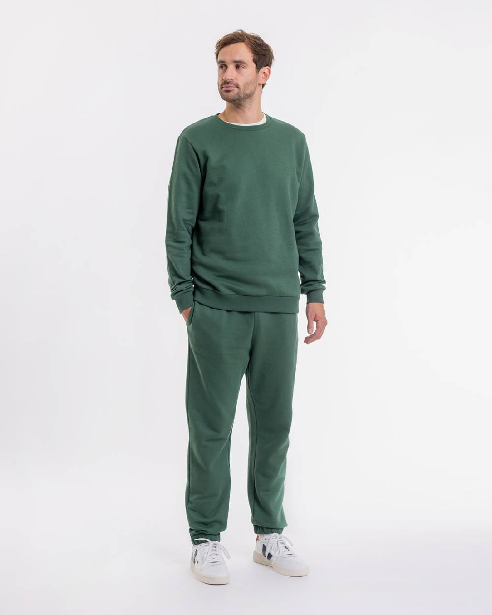 Rotholz Logo Sweatpants aus Bio-Baumwolle Grün Black Friday