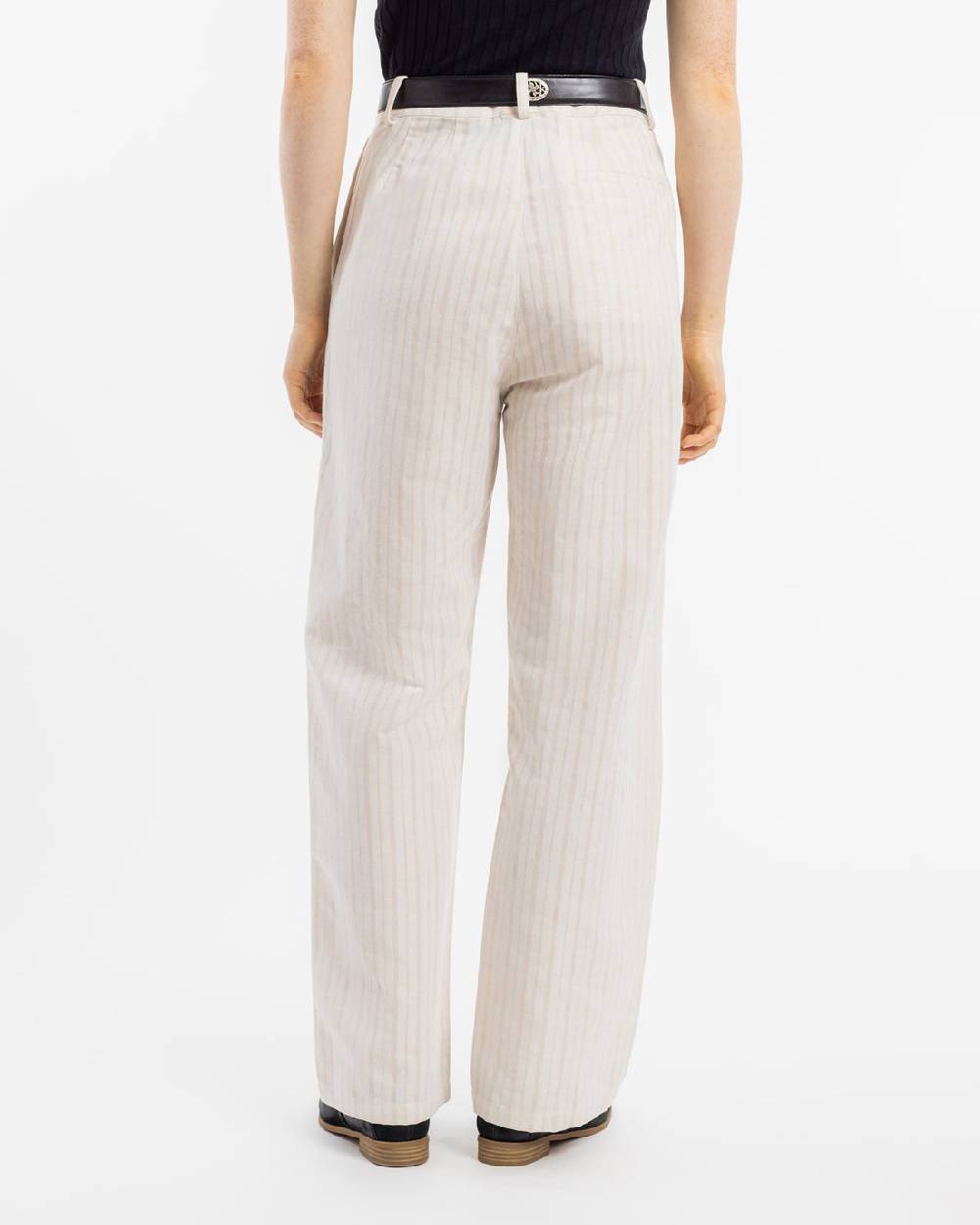 Rotholz High Waist Hose Leinen Mix - Creme Kauf eins, bekomm eins gratis