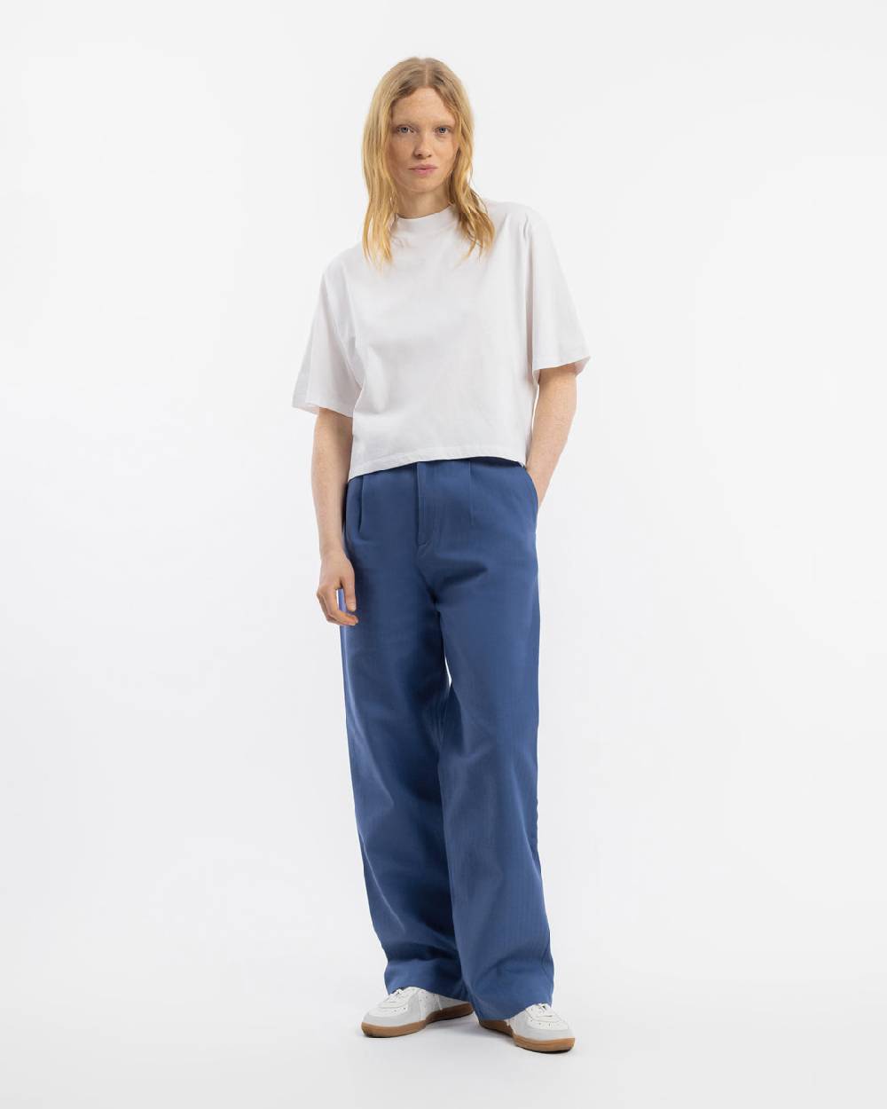 Rotholz High Waist Hose Bio-Baumwolle - Blau Tägliche Deals