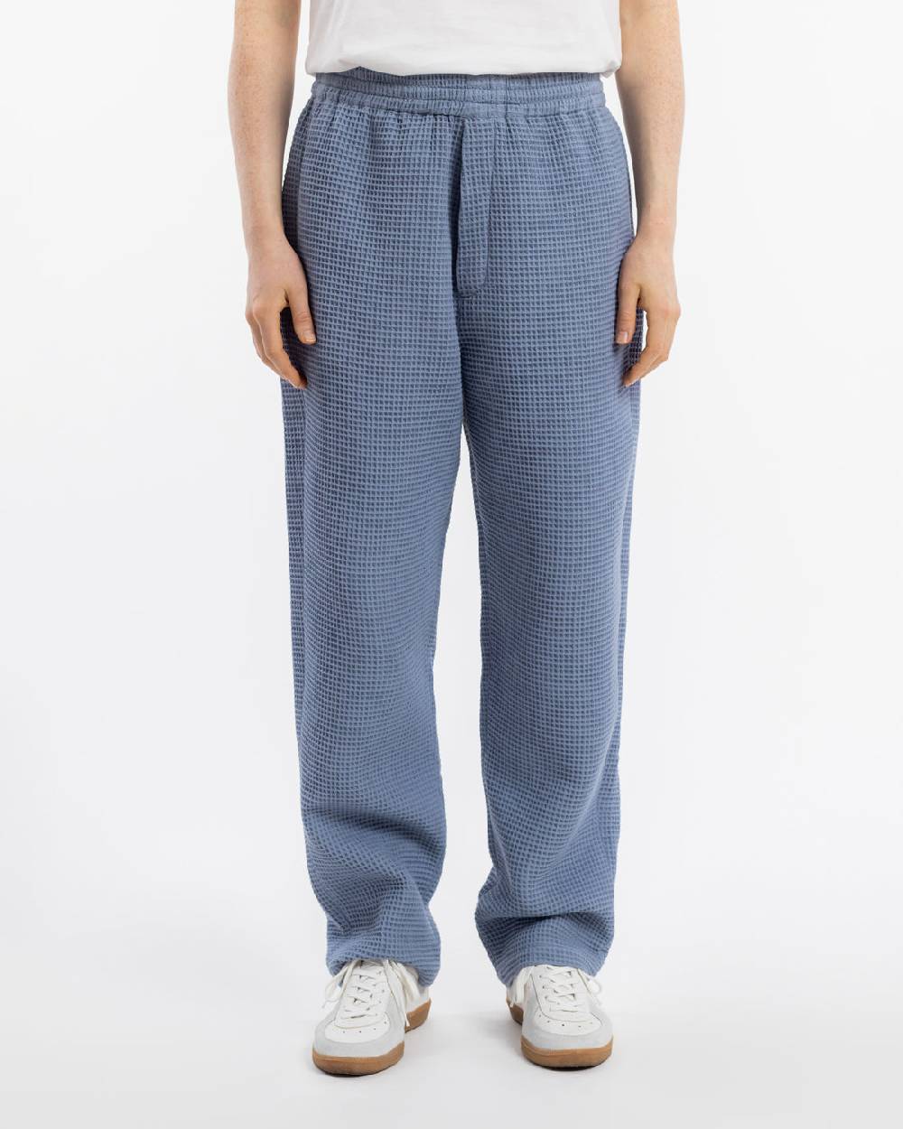 Rotholz Weite Hose Waffle Cotton - Hellblau Sonderangebote