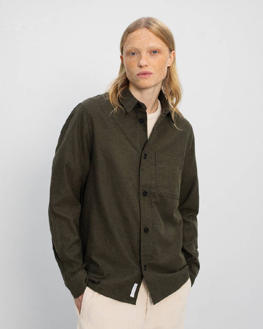 Rotholz Flannel Hemd Bio Baumwolle - Grün Neueste Stile