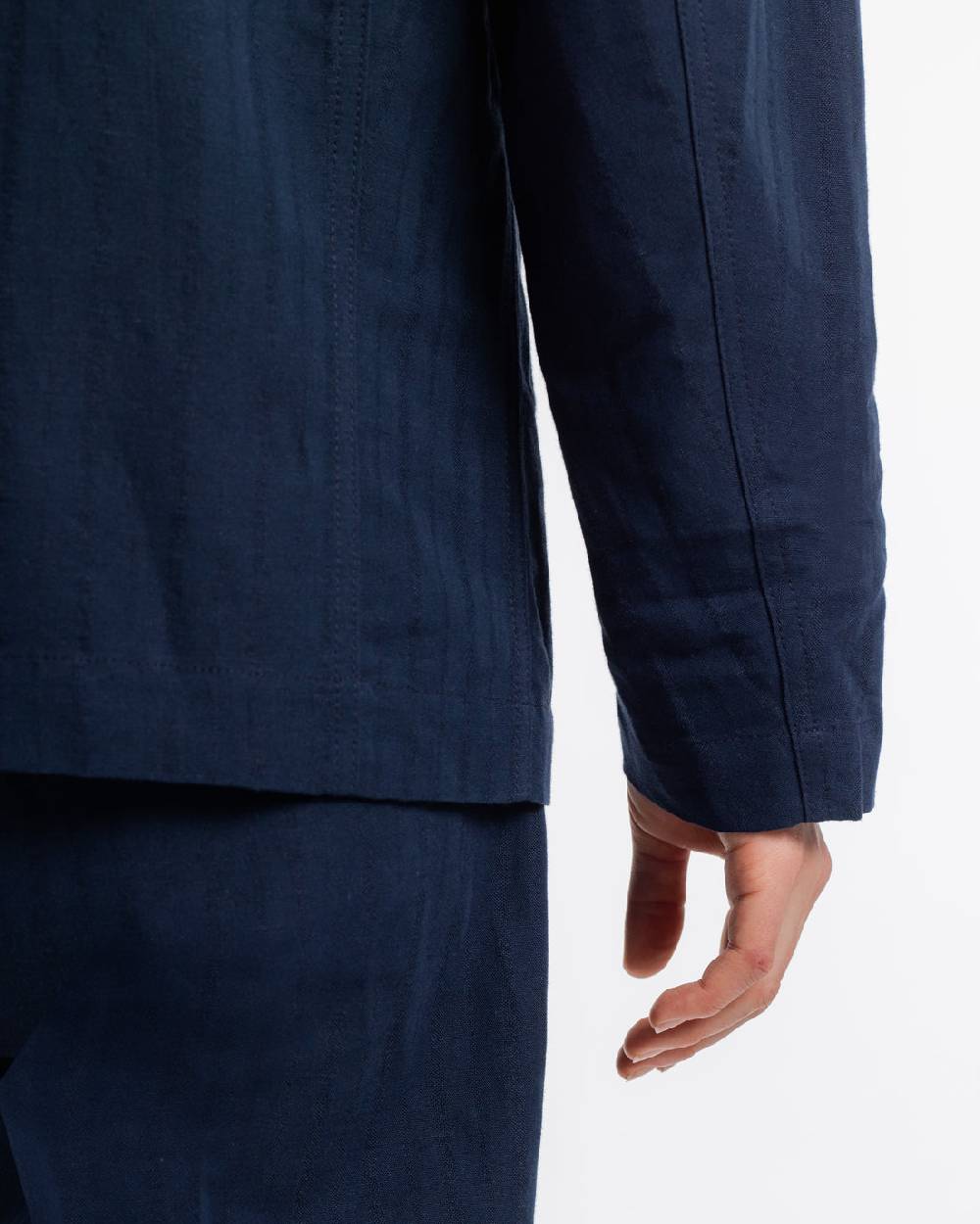 Rotholz Workwear Blazer Leinen Mix - Dunkelblau Nur für heute