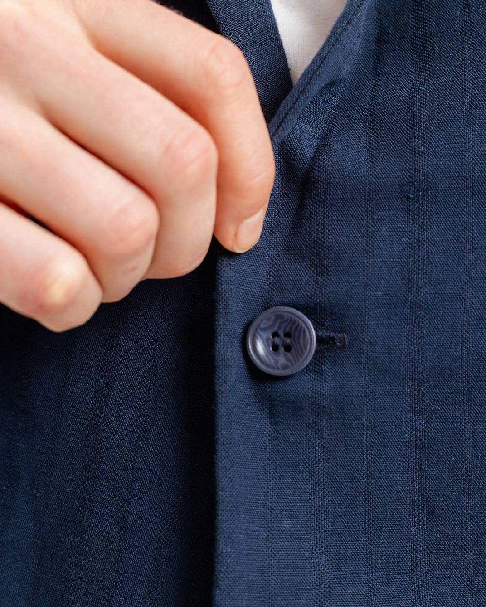 Rotholz Workwear Blazer Leinen Mix - Dunkelblau Nur für heute