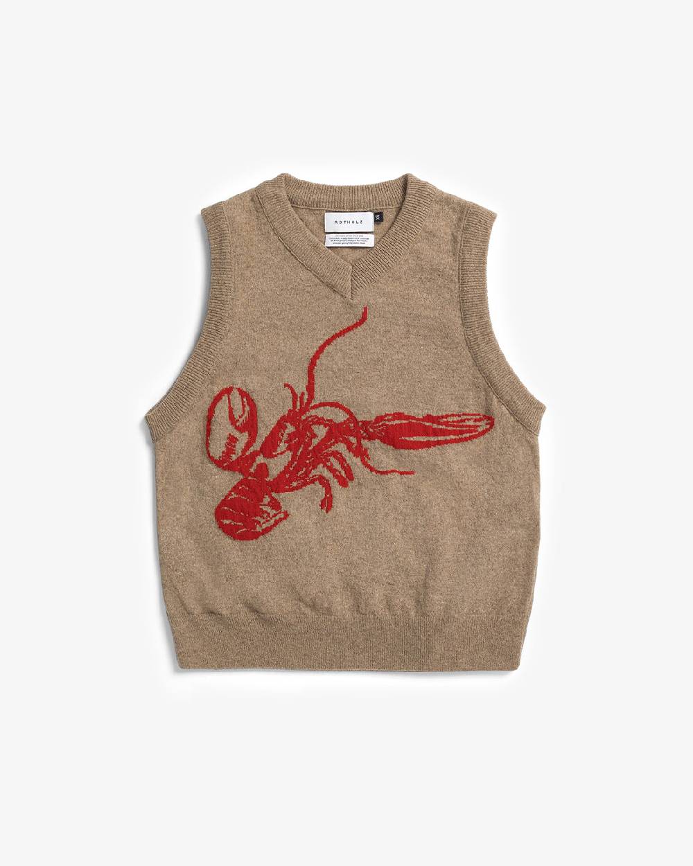 Rotholz Lobster Weste Recycelte Wolle - Braun Nur noch ein Tag übrig