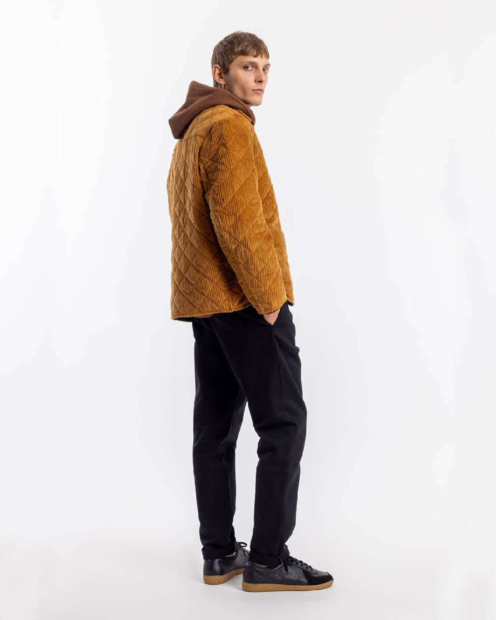Rotholz Gesteppte Cord Jacke - Toffee Fabrikladen