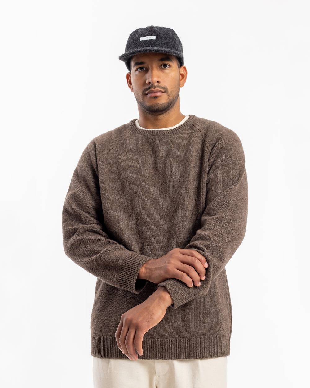 Rotholz Strickpullover Wollmischung - Braun Verkauf