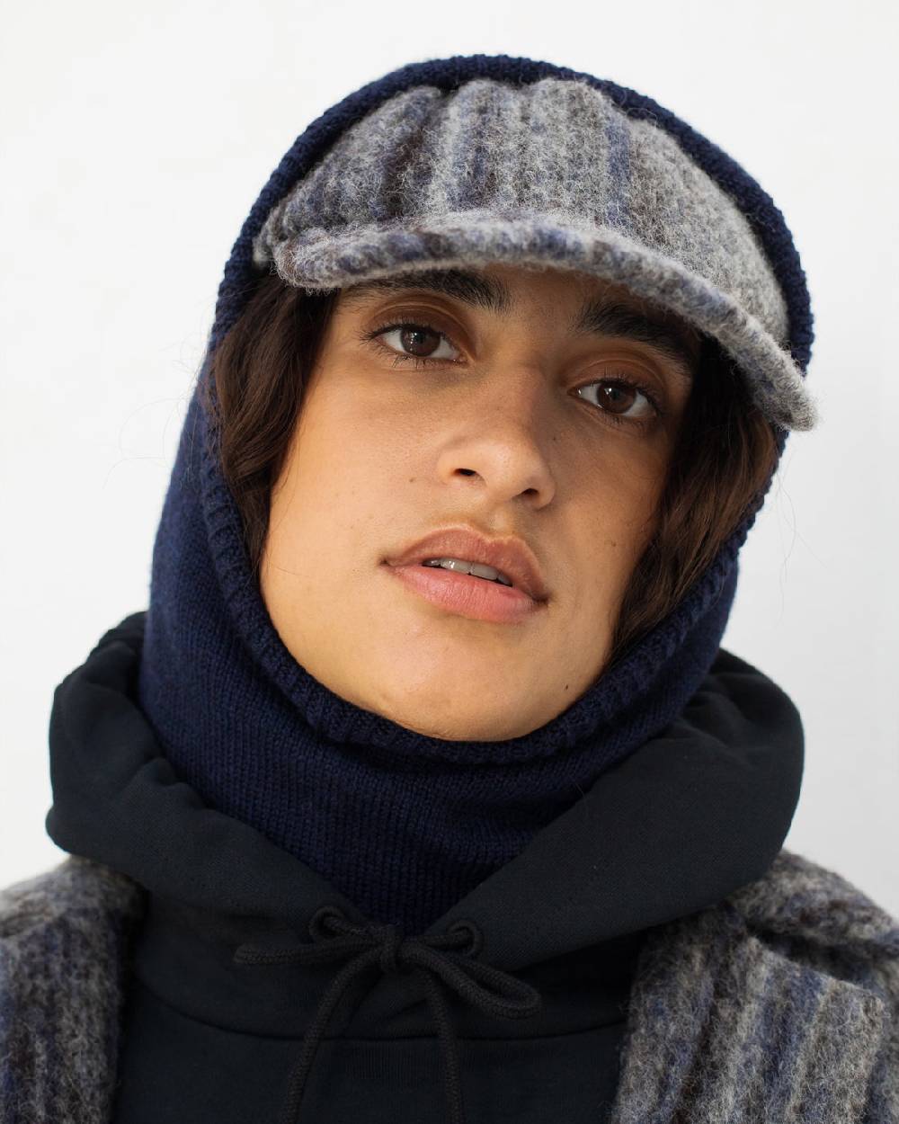 Rotholz Gestrickte Balaklava - Blau Hotsell