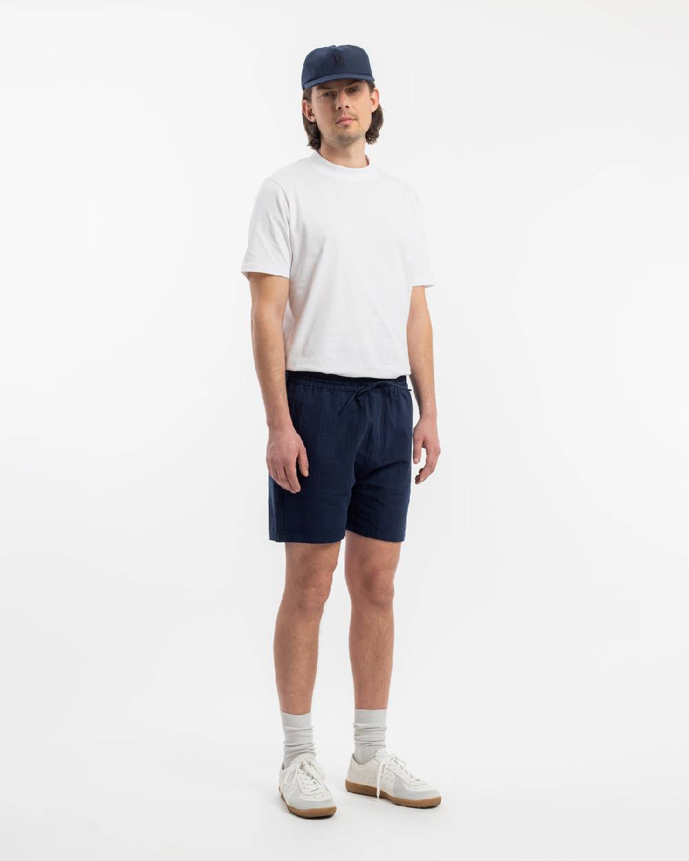 Rotholz Kurze Hose Leinen Mix - Dunkelblau Fabrik Onlineshop