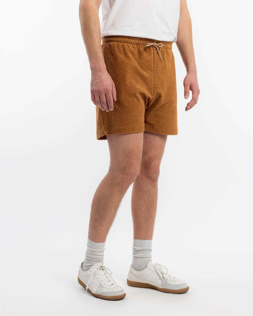 Rotholz Kurze Frottee Hose Bio Baumwolle - Karamell Sonderangebot