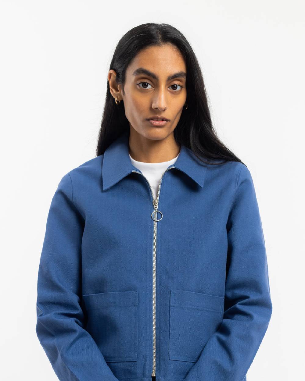 Rotholz Kurze Jacke Bio Baumwolle - Blau Neuheiten