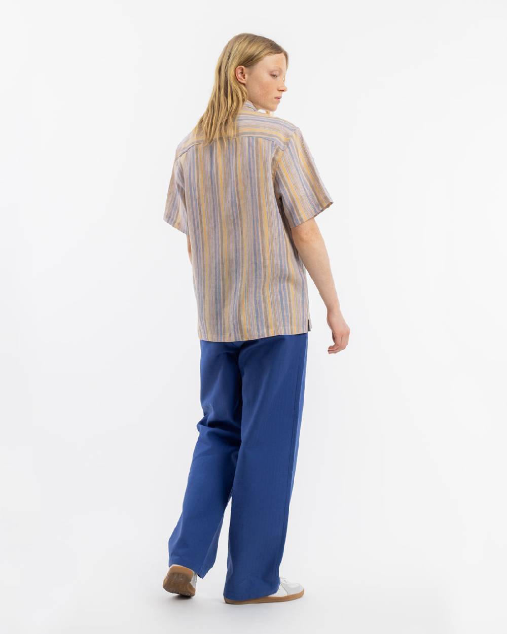 Rotholz Bowling Shirt Leinen Mix - Gestreift Riesige Ersparnisse