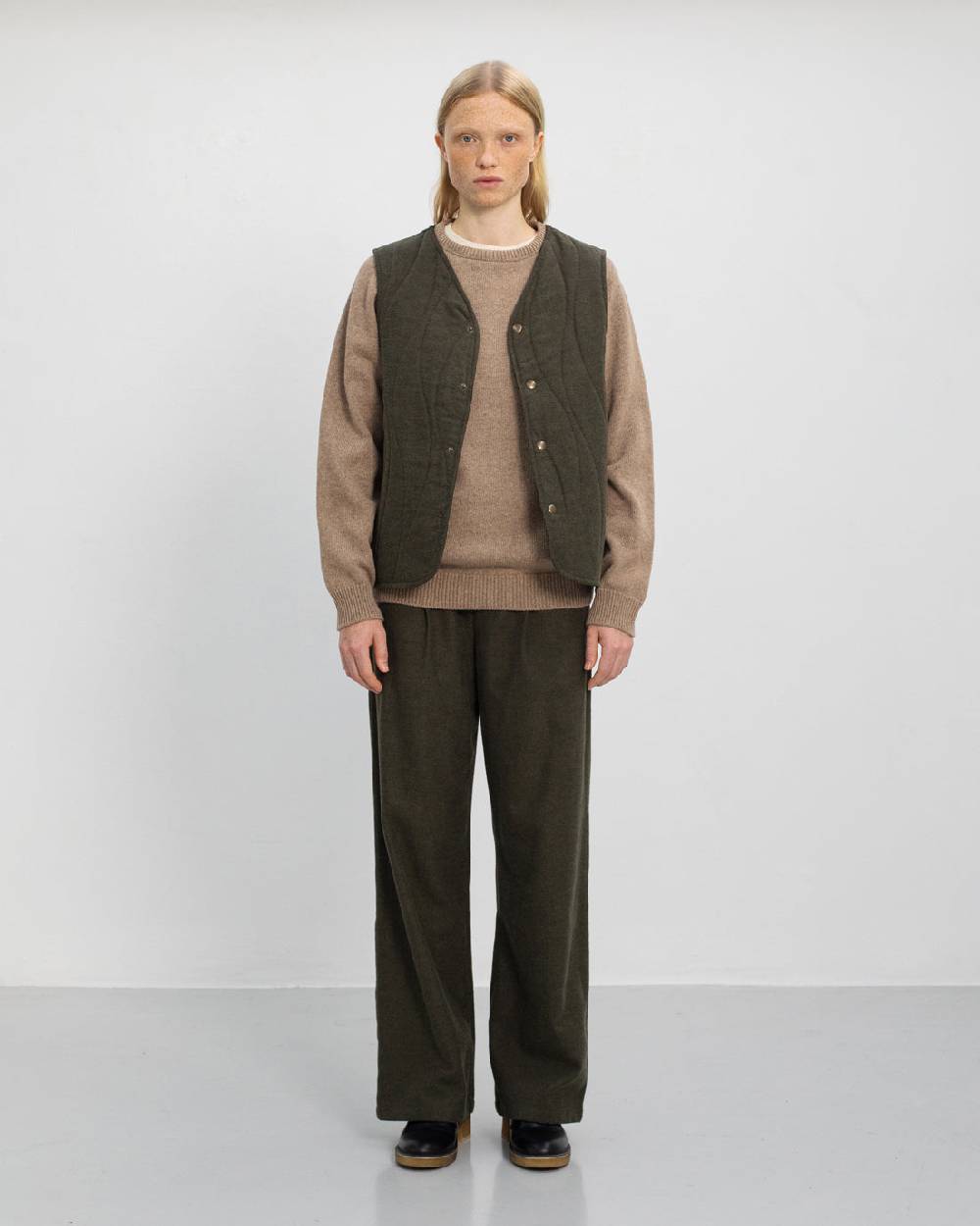Rotholz Smiley Strickpullover Recycelte Wolle - Beige Bis zu 50% Rabatt
