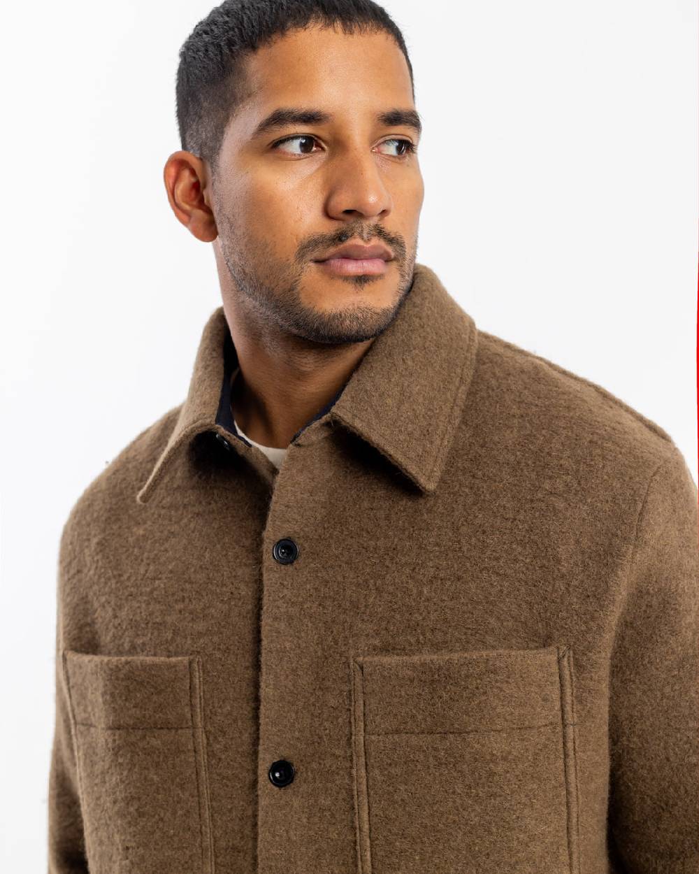 Rotholz Overshirt Bio Wollmischung - Braun Bis zu 55% Rabatt