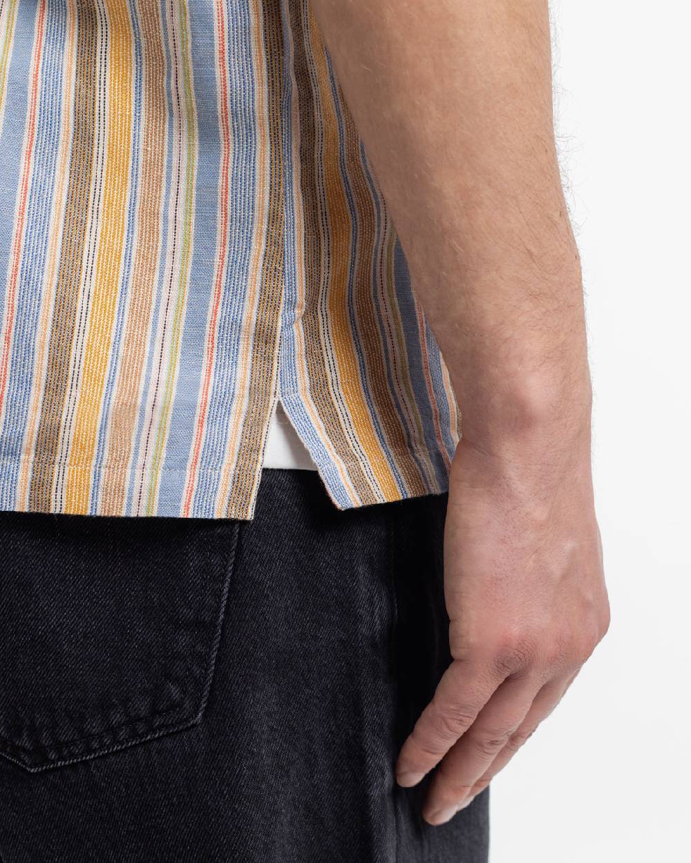 Rotholz Bowling Shirt Leinen Mix - Gestreift Discount Store für neue Produkte