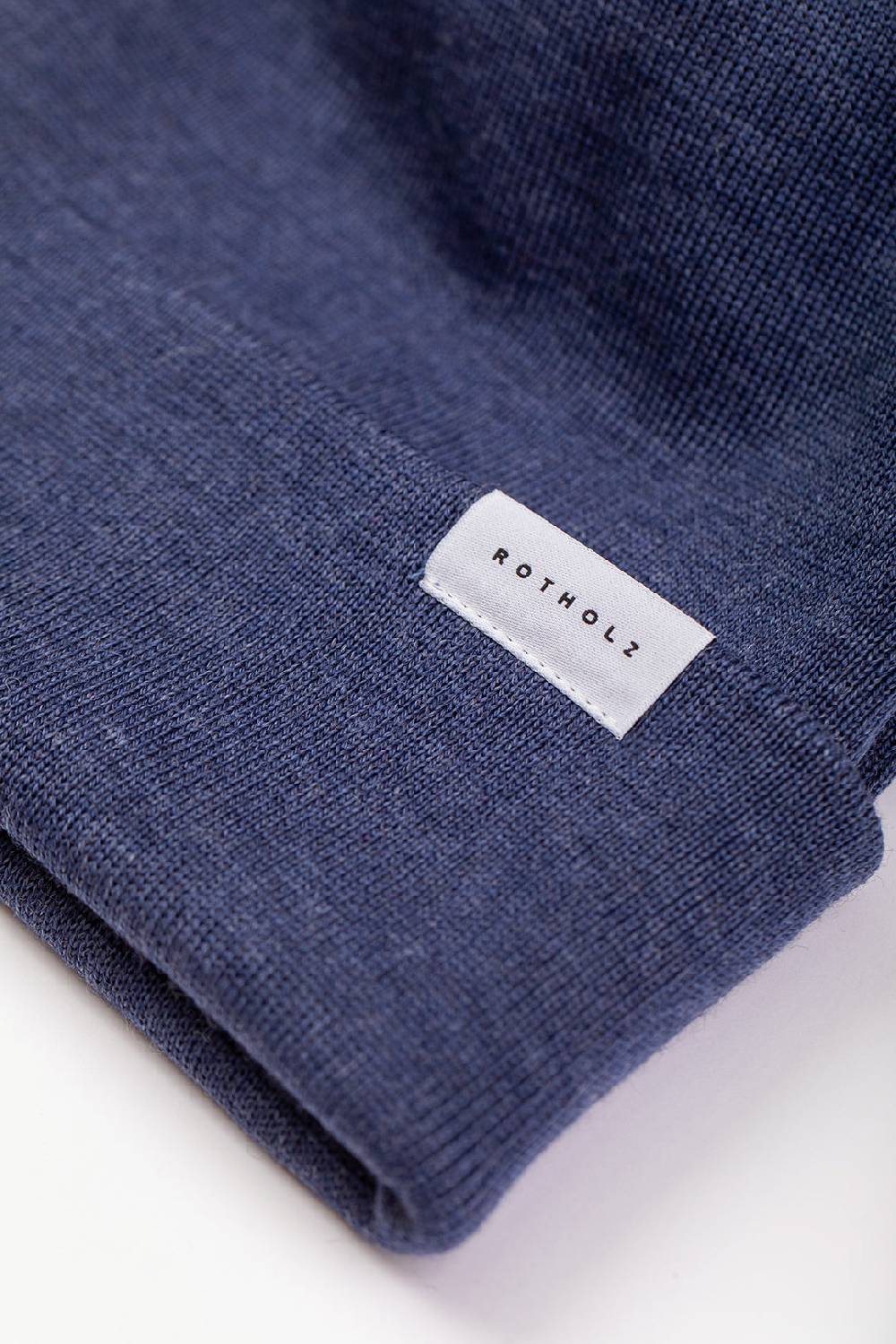 Rotholz Kurze Mütze Merino Fein - Blau zollfrei