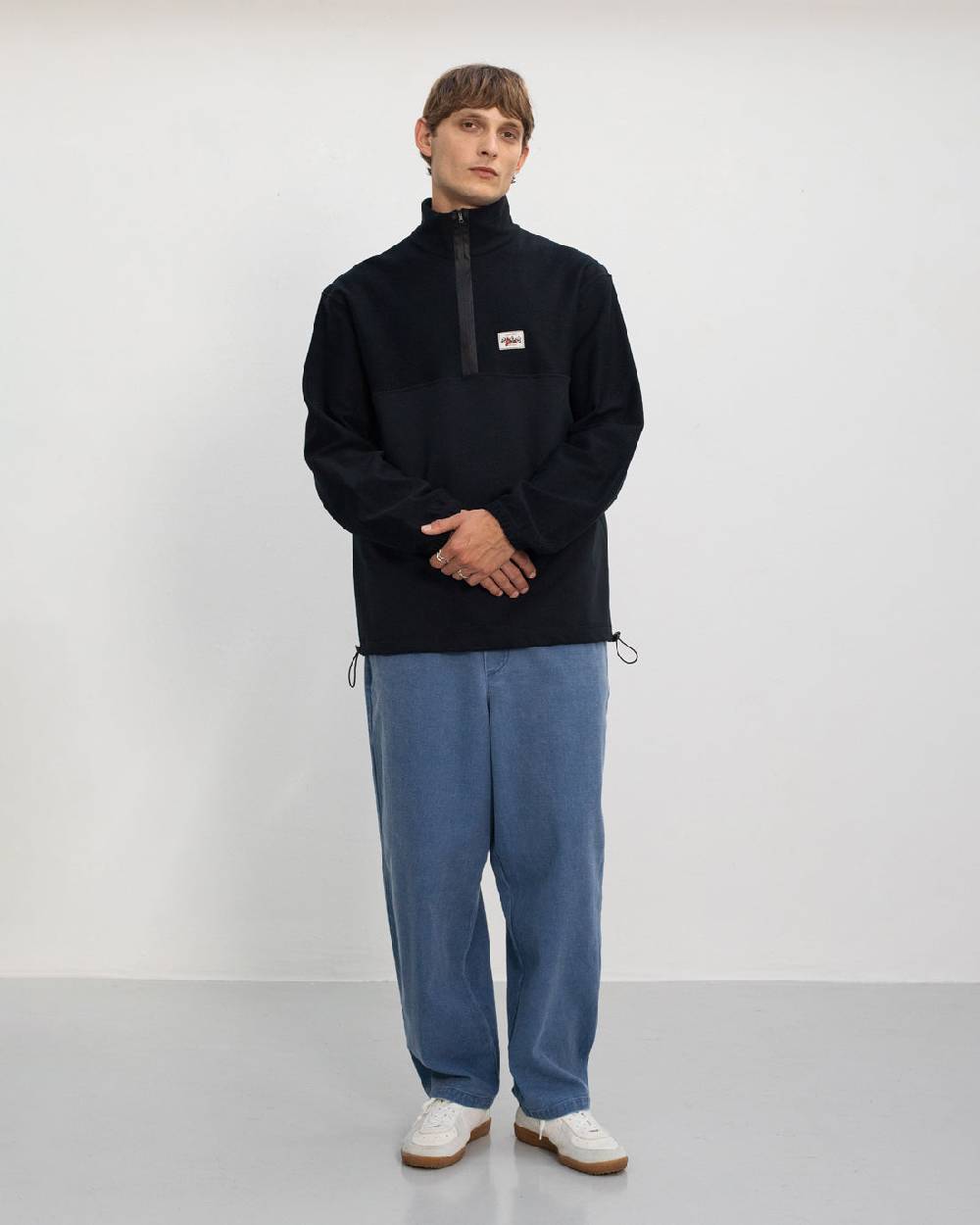 Rotholz Divided Sweatshirt Bio Baumwolle - Schwarz Meist gekauft