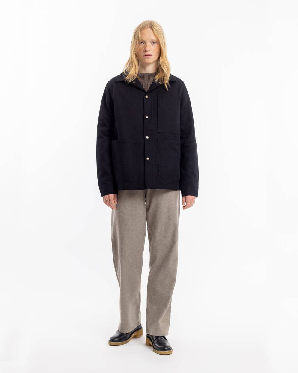 Rotholz Leichte Jacke Bio Baumwolle - Schwarz Osterangebot
