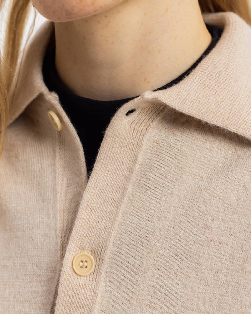 Rotholz Strick Shirt Merinowolle - Sand Bestseller