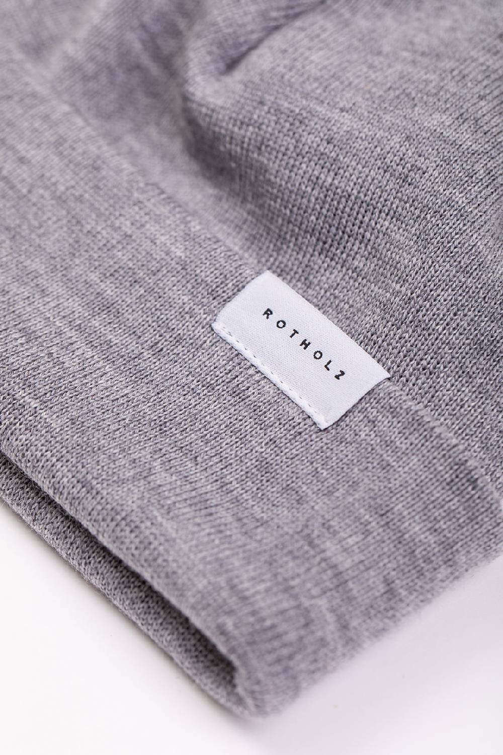 Rotholz Kurze Mütze Merino Fein - Grau Wochenangebot