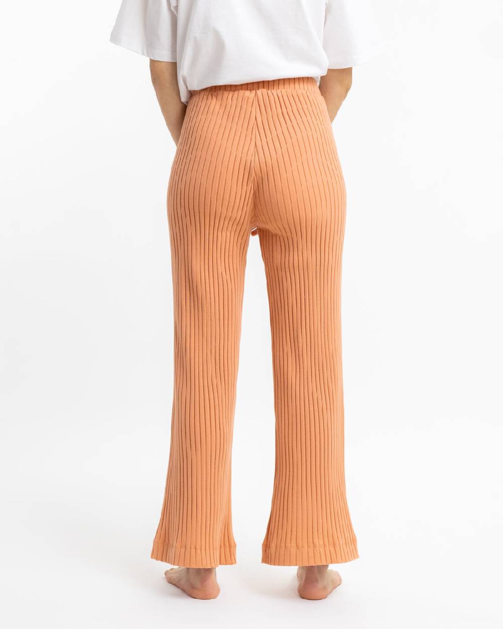 Rotholz Gerippte Hose aus Bio-Baumwolle Apricot Kostenloser Versand international