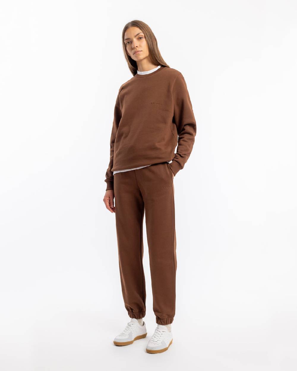 Rotholz Logo Sweatpants Bio Baumwolle - Braun Begrenzt auf 3 Tage