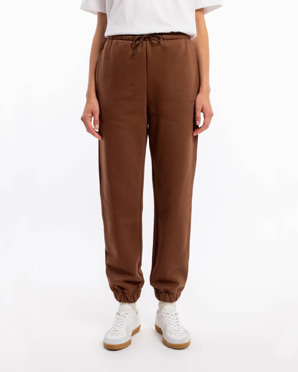 Rotholz Logo Sweatpants Bio Baumwolle - Braun Begrenzt auf 3 Tage