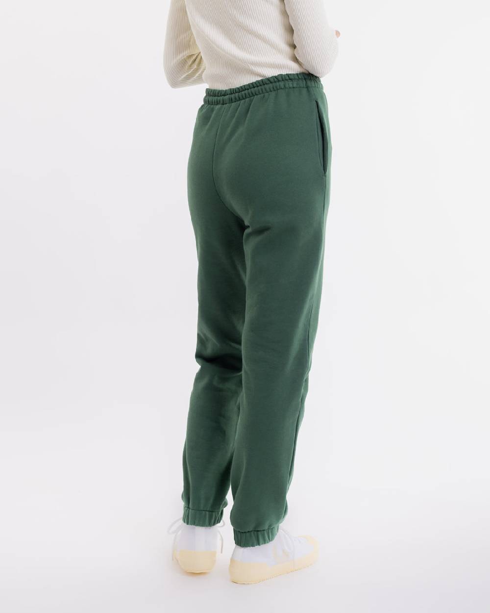 Rotholz Logo Sweatpants aus Bio-Baumwolle Grün Black Friday Preise