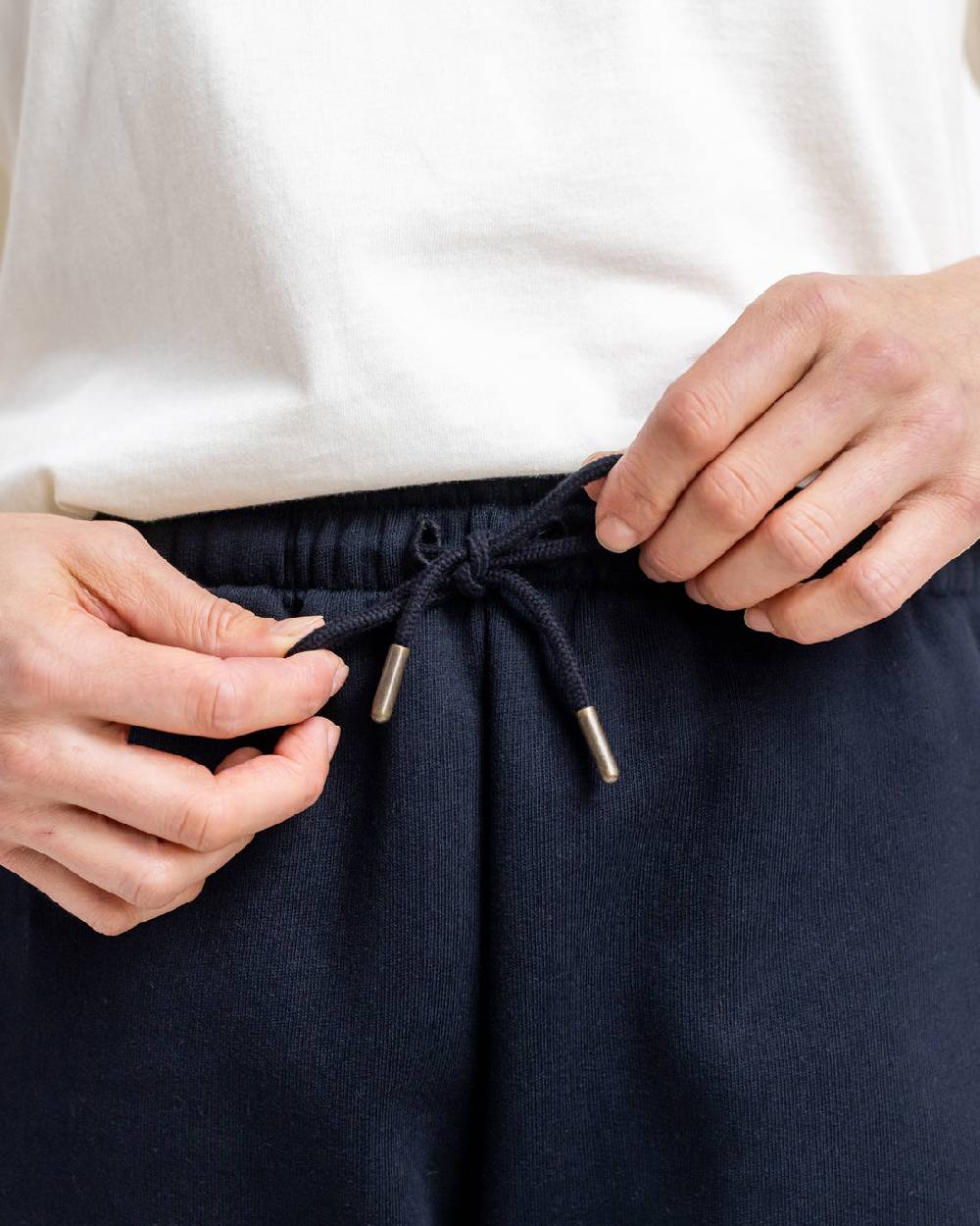 Rotholz Logo Sweatshorts aus Bio-Baumwolle Schwarz Im Verkauf
