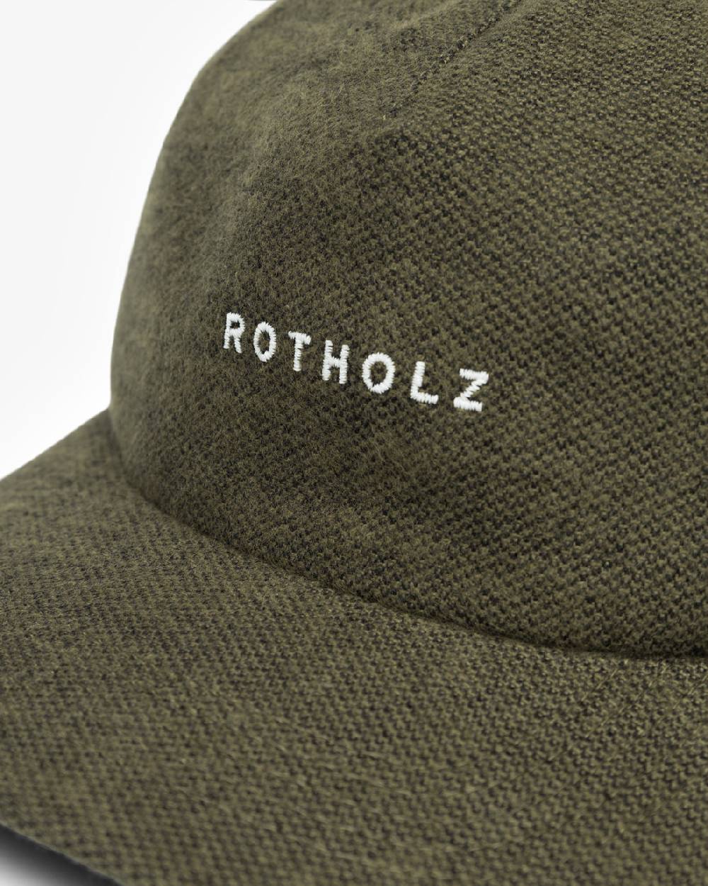 Rotholz Flannel Floppy Cap Bio Baumwolle - Grün Auslauf
