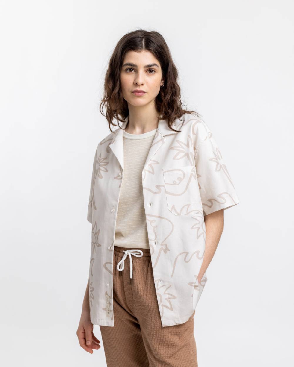 Rotholz Beachside Bowling Hemd Off-White Meist gekauft