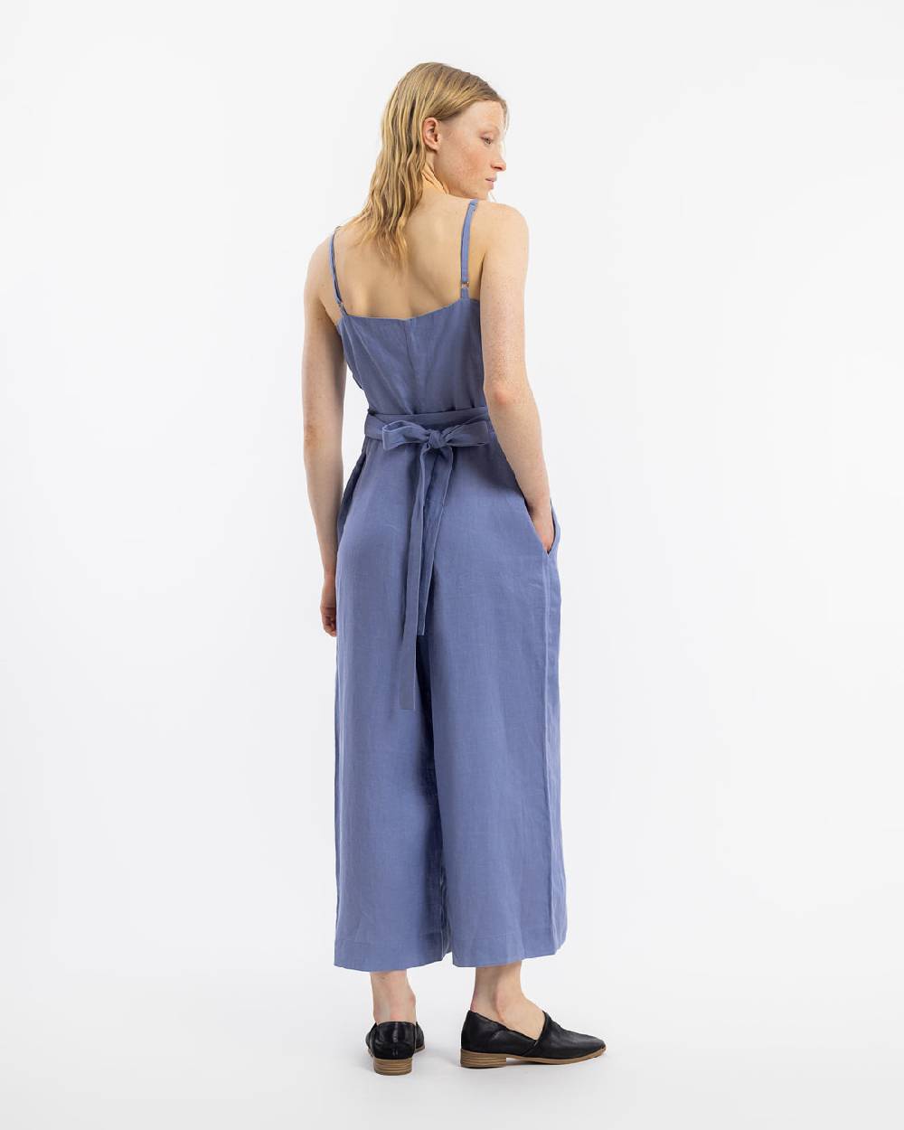 Rotholz Jumpsuit Leinen Mix - Hellblau Bis zu 55% Rabatt