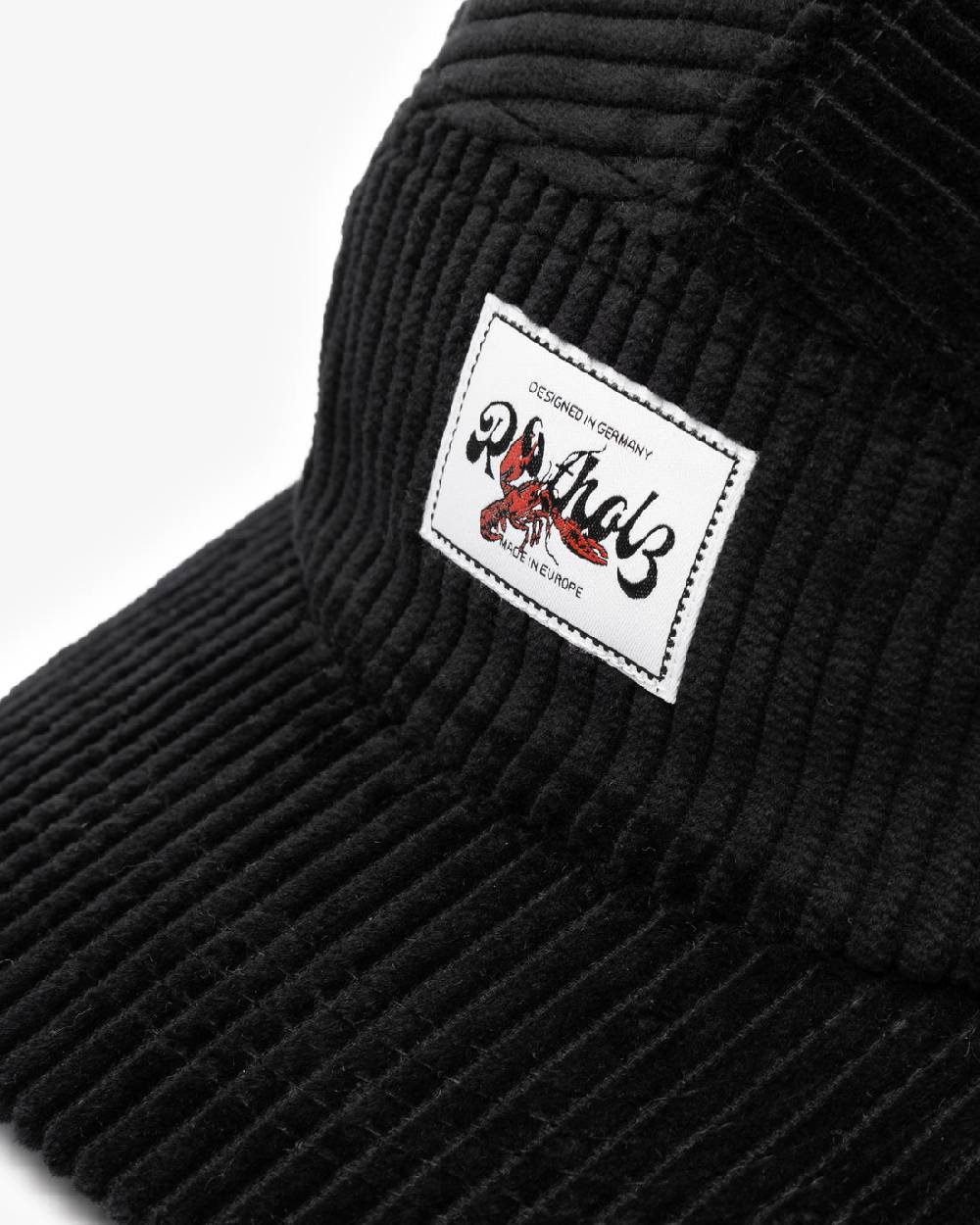 Rotholz Cord 5-Panel Bio Baumwolle - Schwarz Günstig kaufen