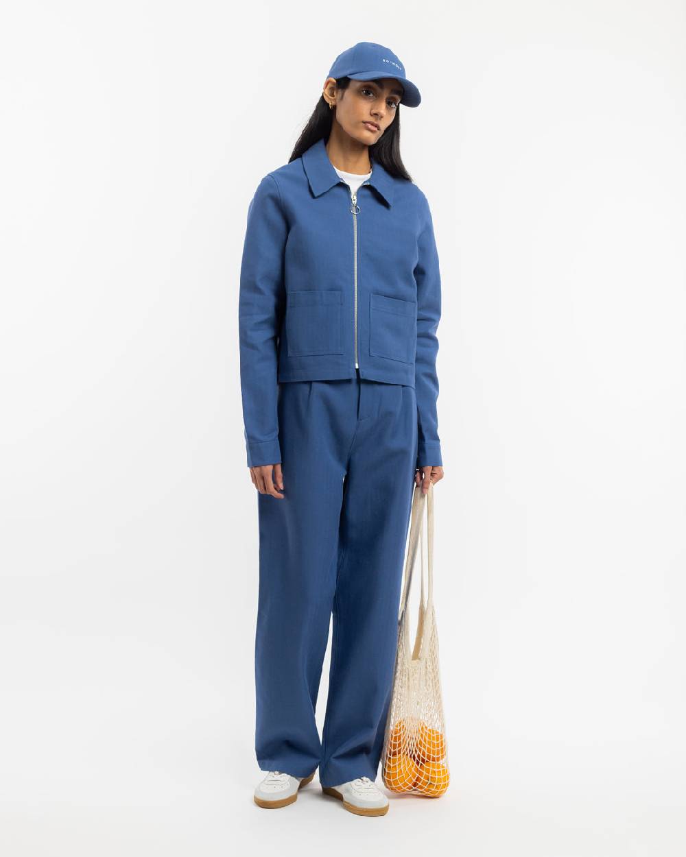 Rotholz Kurze Jacke Bio Baumwolle - Blau Preisnachlass