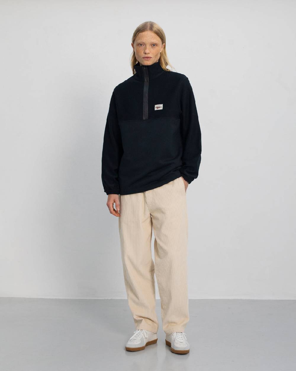 Rotholz Divided Sweatshirt Bio Baumwolle - Schwarz Cyber Monday