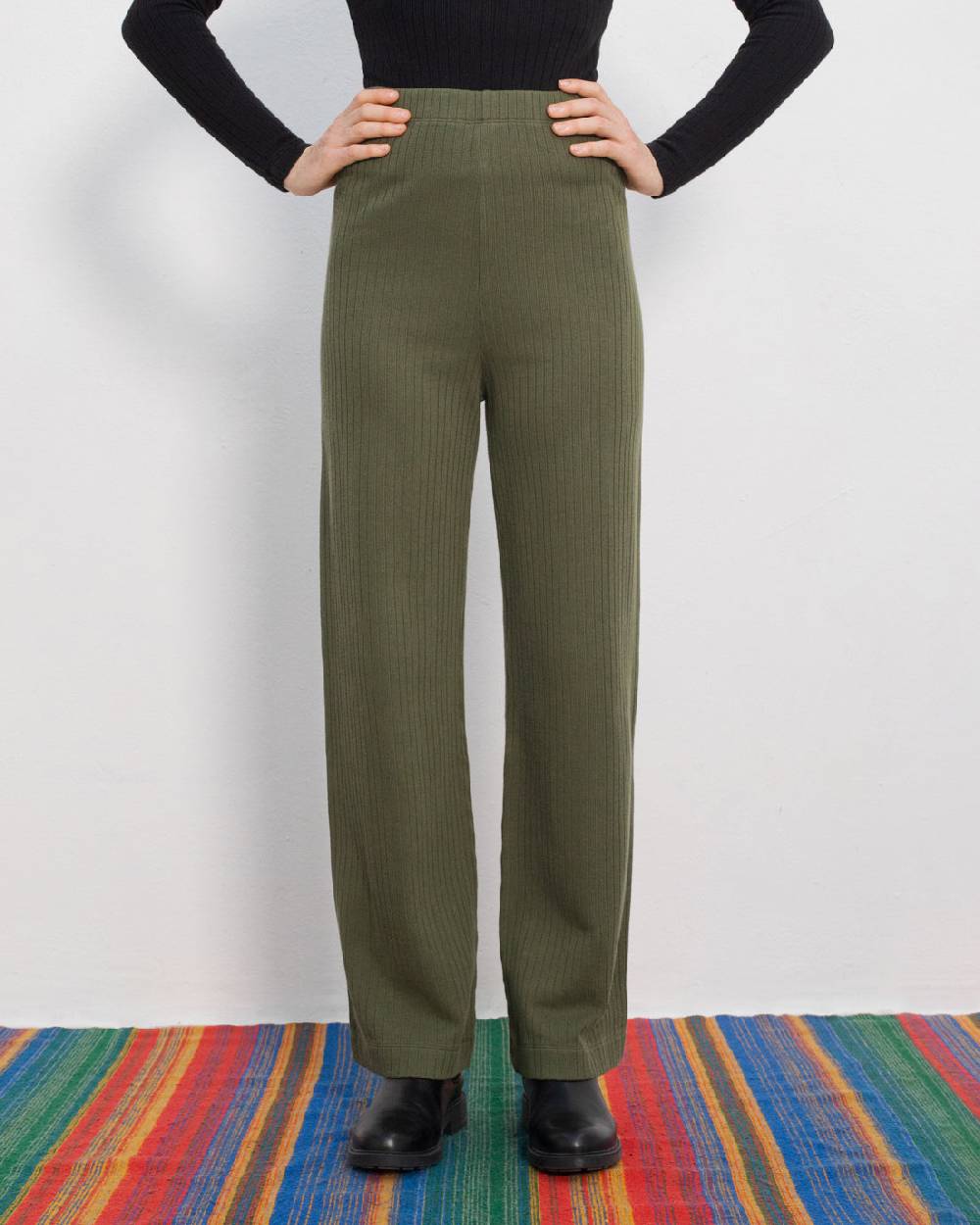 Rotholz Schwere Gerippte Hose Bio Baumwolle - Grün Osterangebot