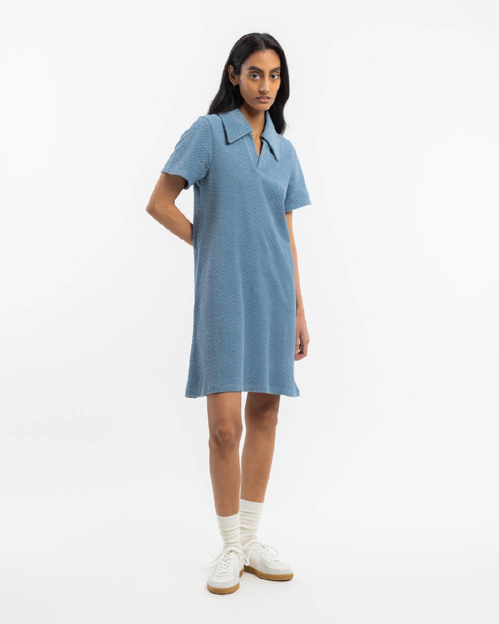 Rotholz Frottee Kleid Bio Baumwolle - Hellblau Neuheiten